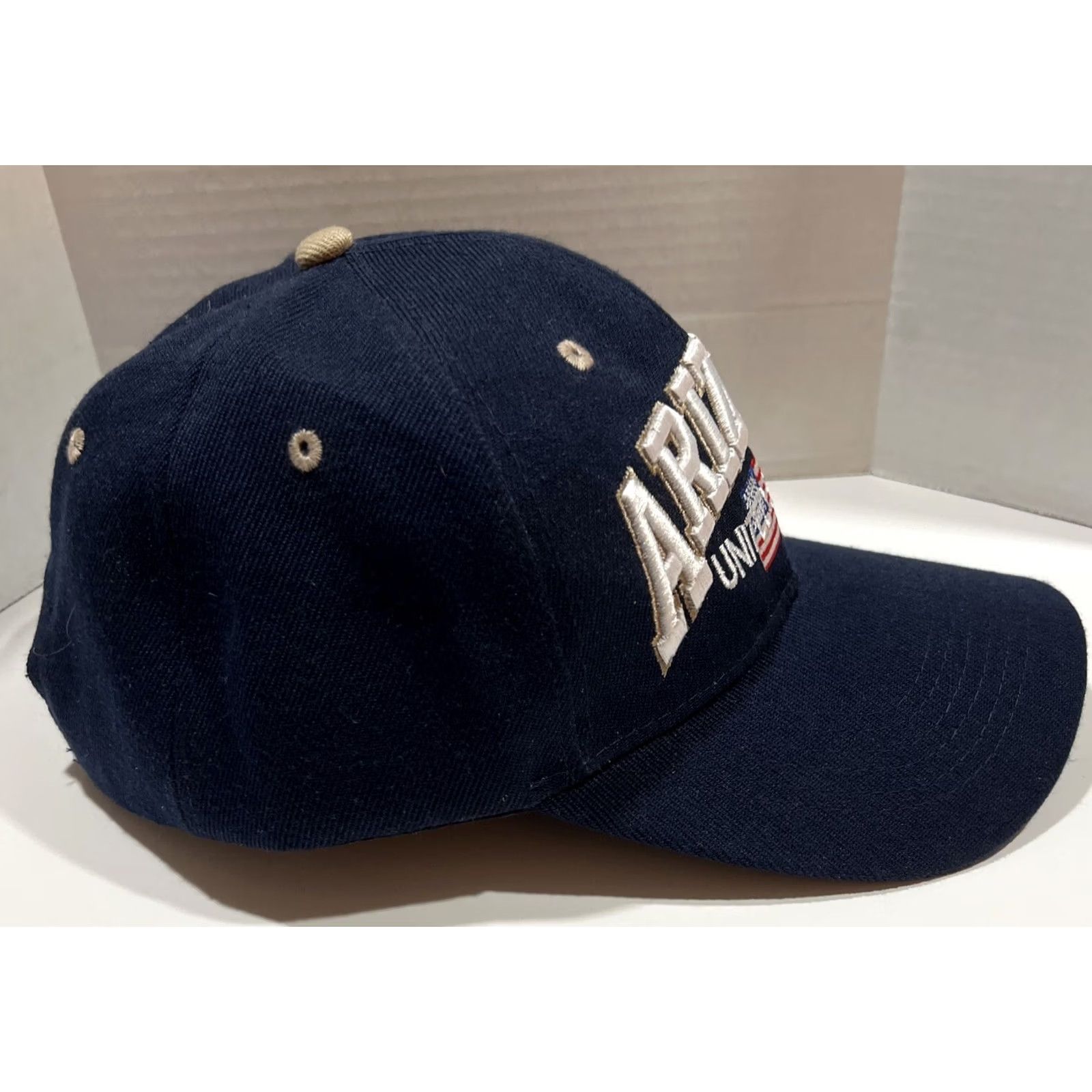 Vintage VINTAGE Arizona United States Spellout Flag Strapback Adjustable Trucker Hat Blue Men Adjustable Trucker Hat Mens Blues Flag Arizona US Size ONE SIZE - 3 Thumbnail