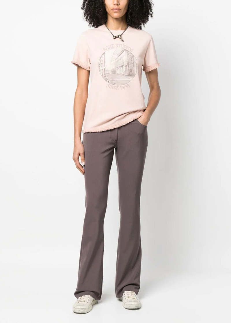 Acne Studios o1y0725 Casual Pant in Chocolate Brown Size 27" / US 4 / IT 40 - 4 Thumbnail