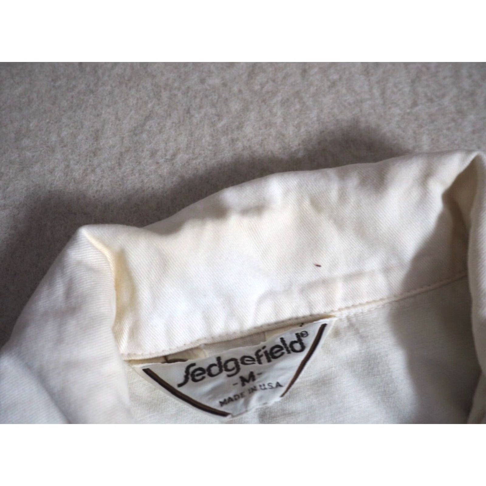 Vintage VINTAGE Sedgefield Shirt Western Beige Cotton Long Sleeve 1970s M Womens Size US M / EU 48-50 / 2 - 7 Thumbnail