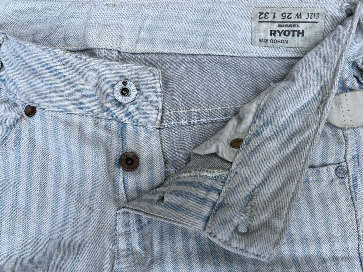 Diesel DIESEL Striped Flare Jeans Y2K Aesthetic W26 Size 26" / US 2 / IT 38 - 21 Thumbnail