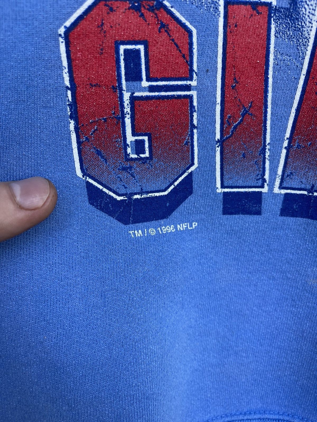 Riddell Vintage 1996 Riddell New York Giants NFL Sweatshirt Crewneck Size US M / EU 48-50 / 2 - 5 Thumbnail