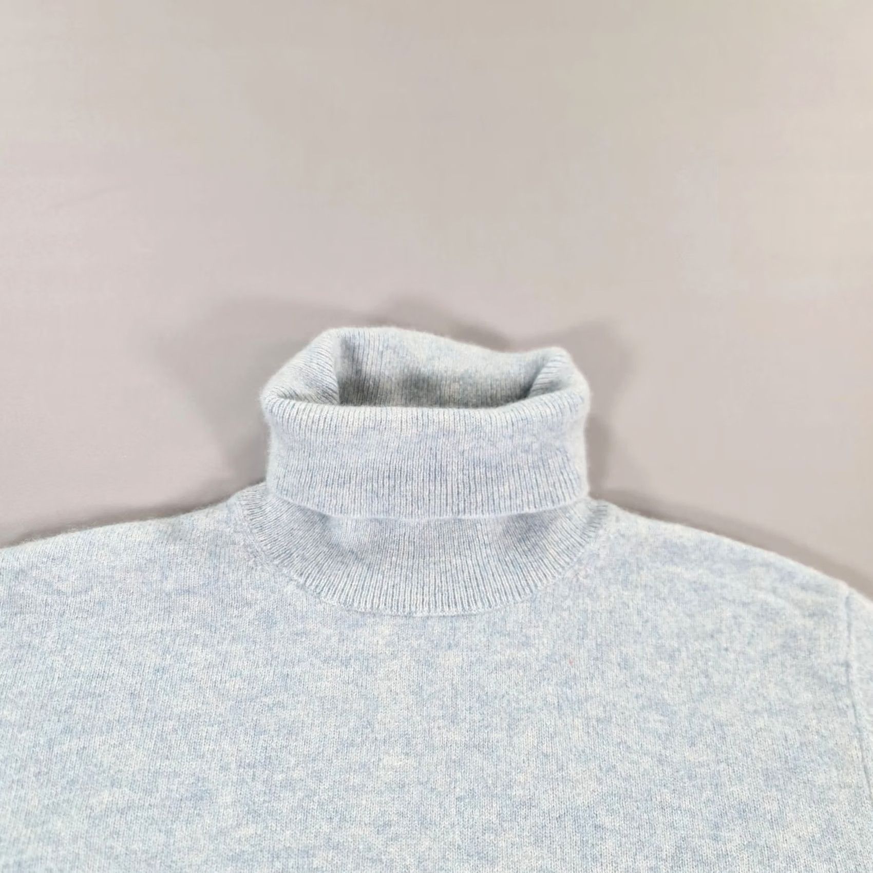 Vintage Autograph Jumper Blue 18 UK Turtle Neck 100% Cashmere Knit Pullover Womens Long Sleeve Roll Neck Casual Winter 100% Cashmere Womens Jumper Size XXL / US 16-18 / IT 52-54 - 2 Thumbnail