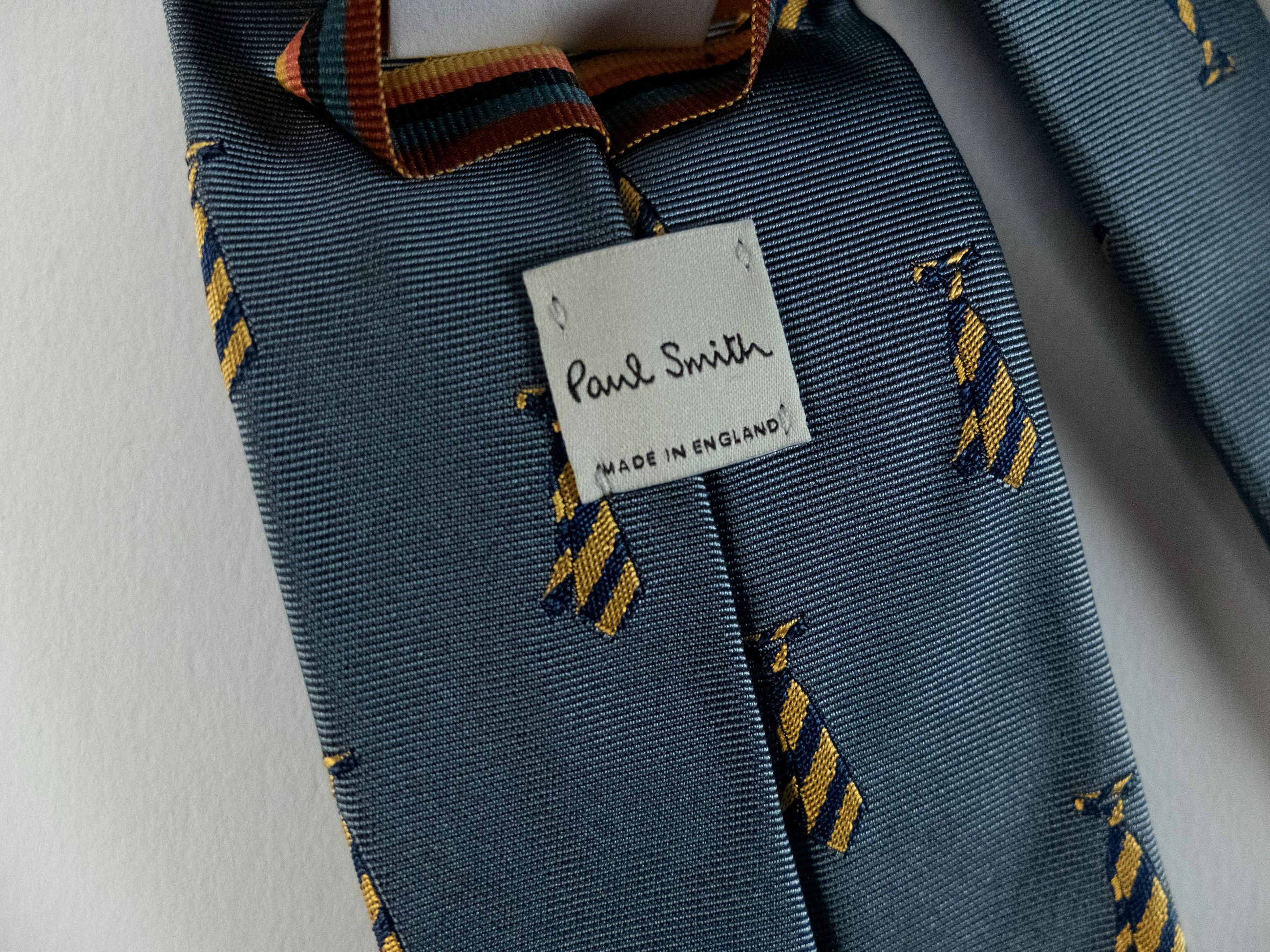 Paul Smith PAUL SMITH blue cravatte motif silk tie authentic NWT Size ONE SIZE - 5 Thumbnail