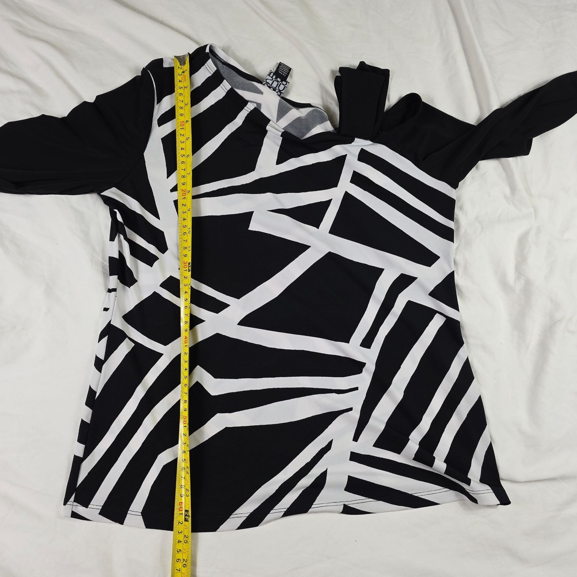 Other Clara Sunwoo Drop Shoulder Womens Top M Black White Printed Size M / US 6-8 / IT 42-44 - 9 Thumbnail