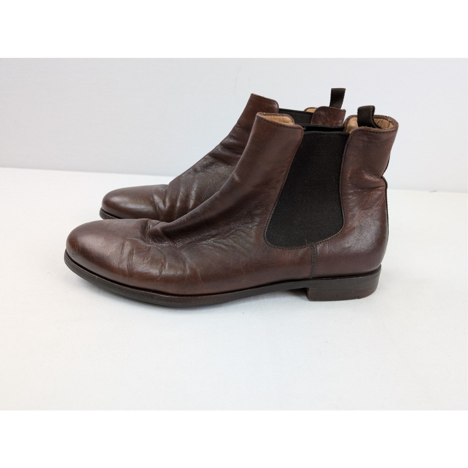 Prada o1rshd1 CC20 Chelsea Boots in Dark Brown Size US 8 / EU 41 - 10 Thumbnail