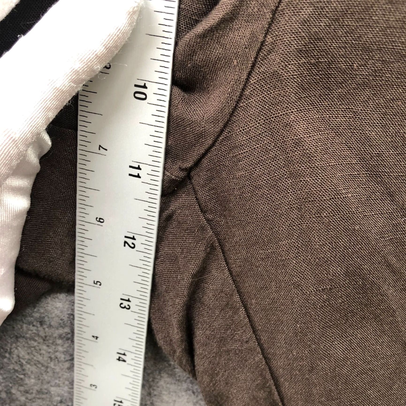 H&M H&M Linen Blend Cropped Pants Womens Size 14 Brown High Rise Tapered Casual Size 36" / US 14 / IT 50 - 6 Thumbnail
