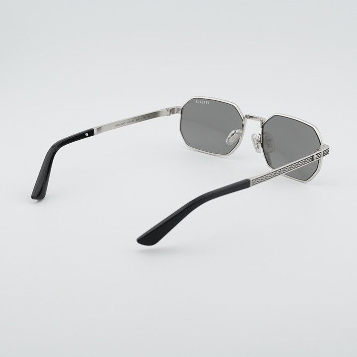Versace Versace VE2297 1000/6G Sunglasses Silver Rectangle Frame Size ONE SIZE - 3 Thumbnail