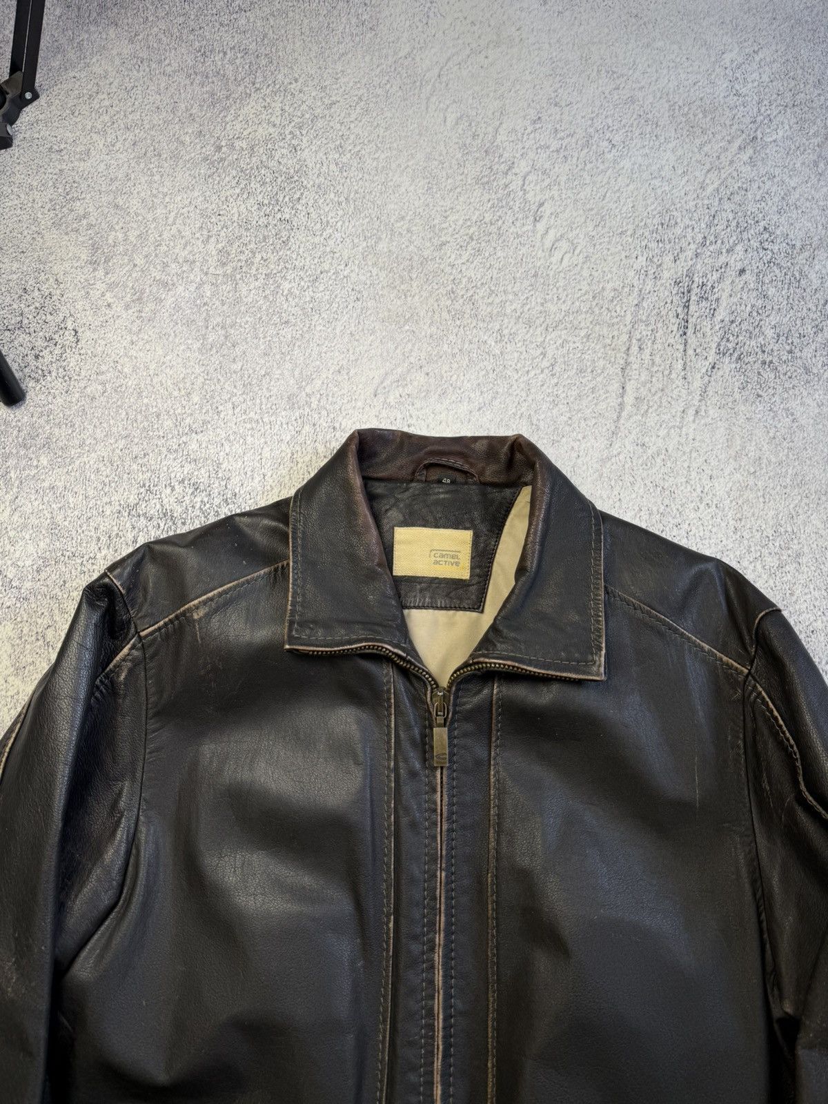 camel active Vintage Camel Active Leather Jacket Rare Old Money Size US M / EU 48-50 / 2 - 4 Thumbnail