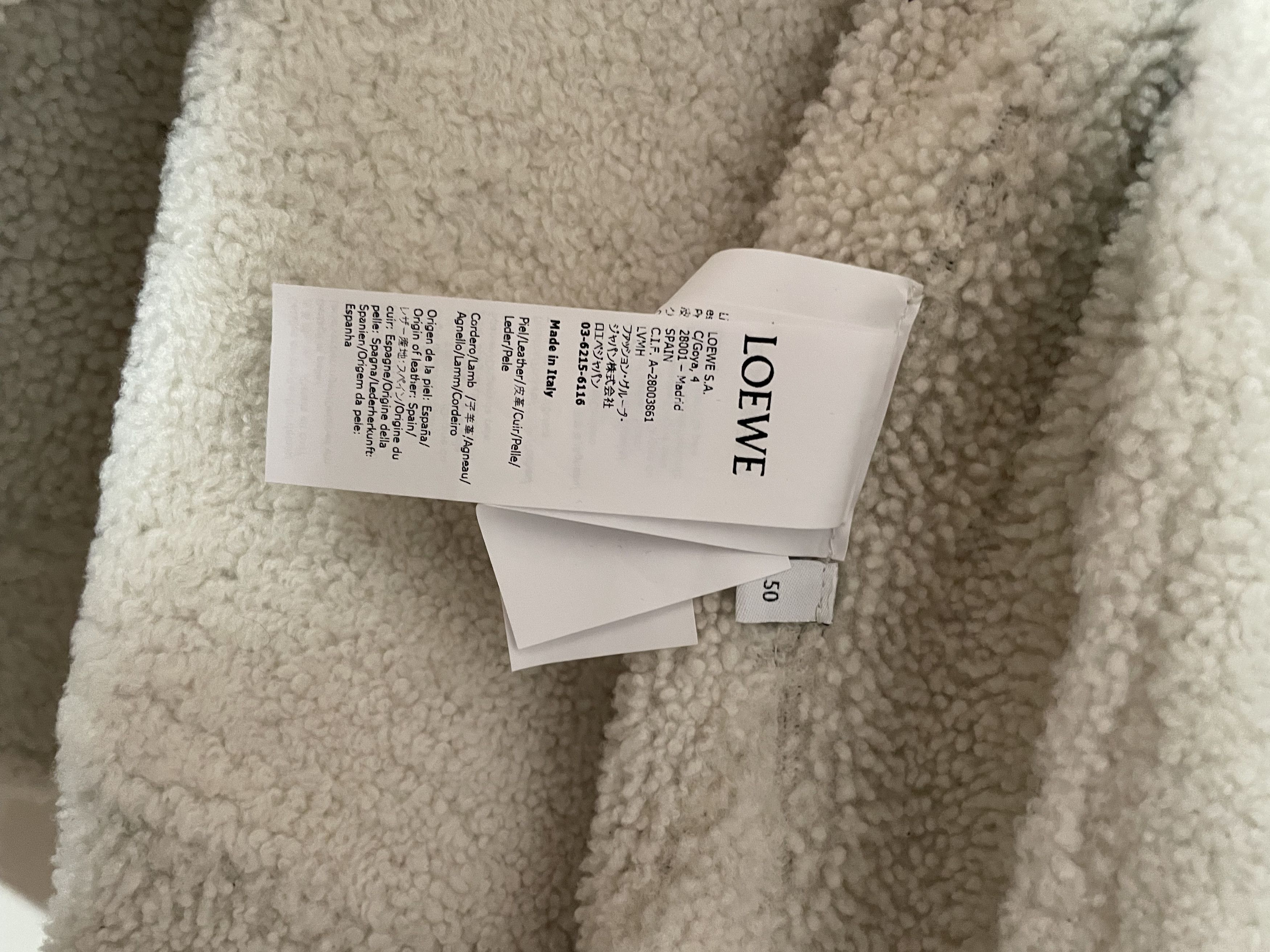 Loewe Shearling Aviator Jacket Soft White Size 50 Size US L / EU 52-54 / 3 - 10 Thumbnail