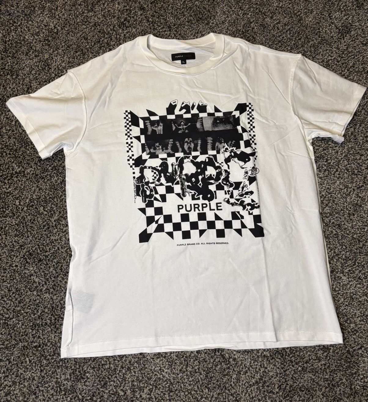 Purple Brand Purple Brand Exit tee ‘off-white’ Size US XL / EU 56 / 4 - 1 Thumbnail