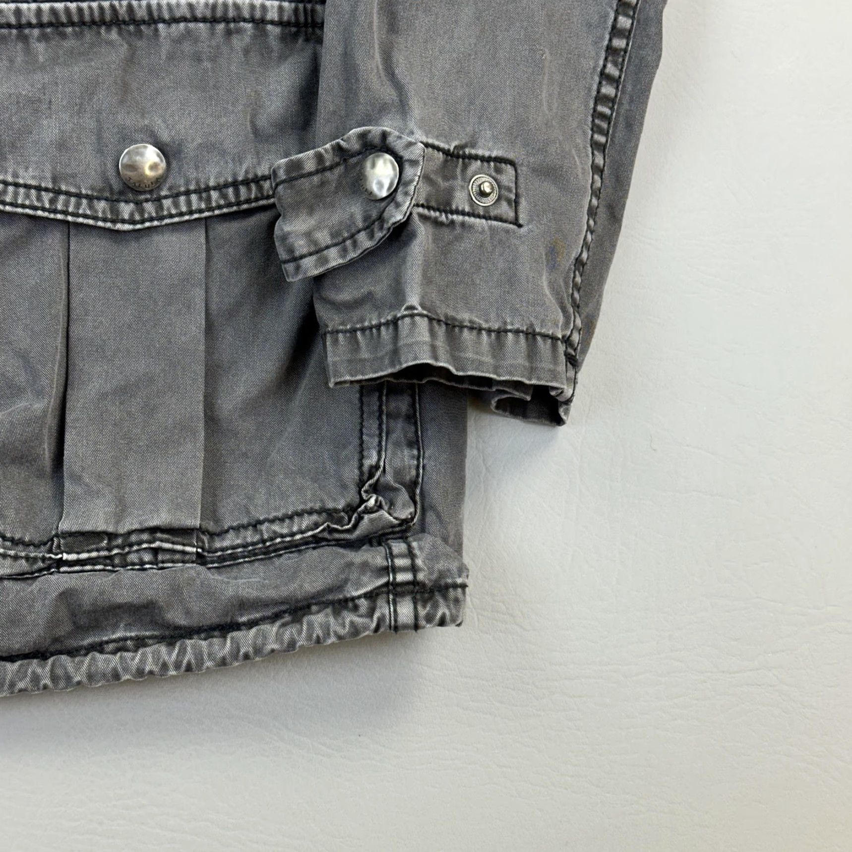 Vintage Talula Jacket Womens XS Gray Hooded Utility Military Trooper Drawstring Jacket Women XS Gray Hooded Utility Military Trooper Drawstring Size XS / US 0-2 / IT 36-38 - 3 Thumbnail