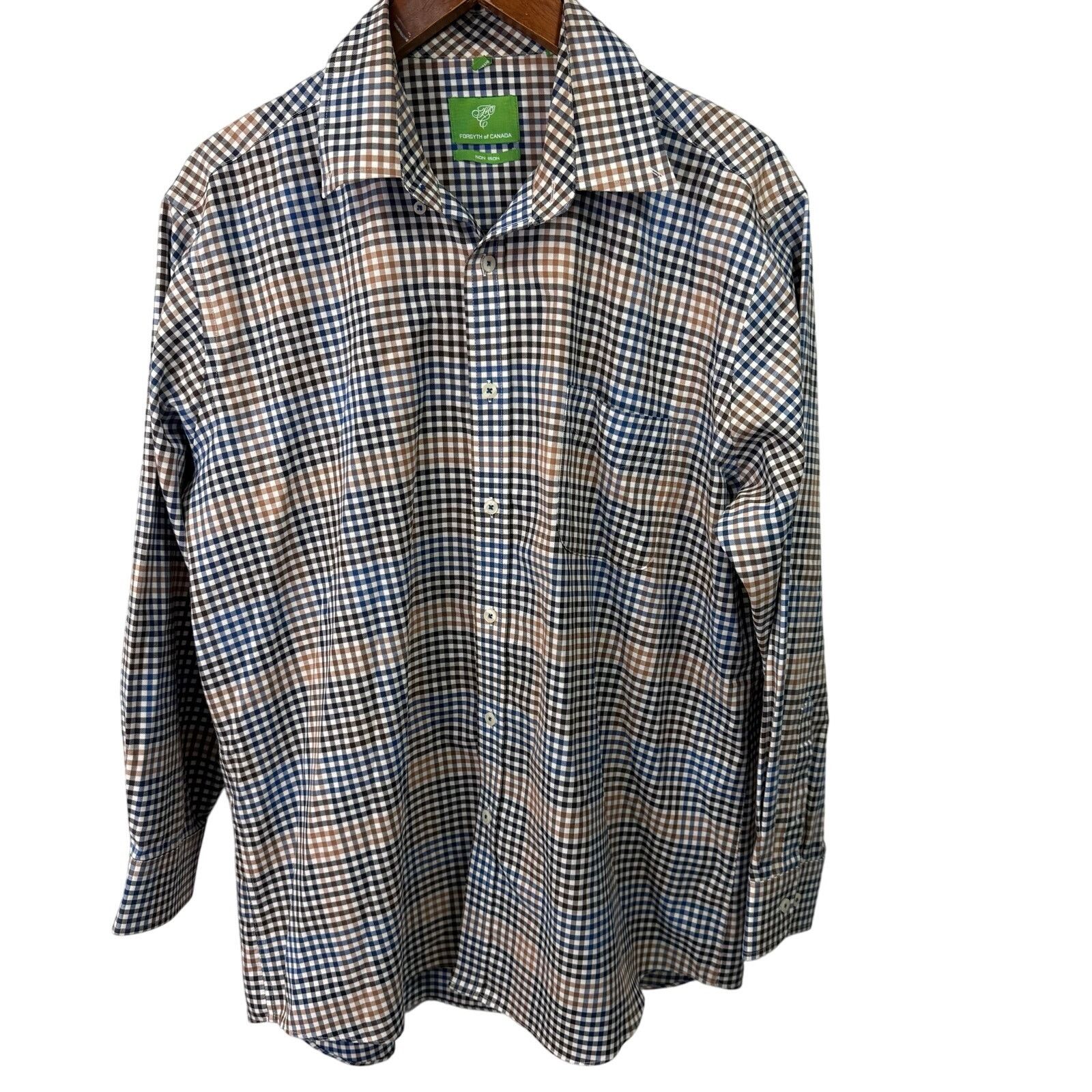 Other Forsyth of Canada Men’s Shirt sz L Casual Button Down # G640 Size US L / EU 52-54 / 3 - 4 Thumbnail