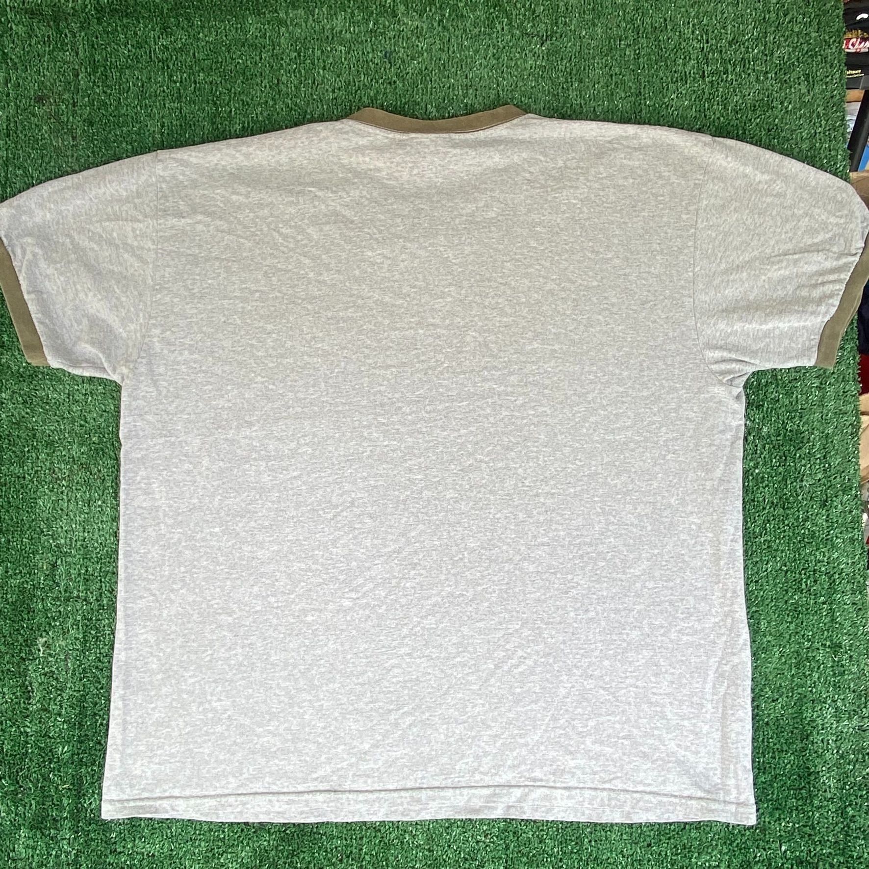 Nike Vintage Y2K Nike Logo Shirt Gray Retro Swoosh Ringer Tee Size US XL / EU 56 / 4 - 5 Thumbnail