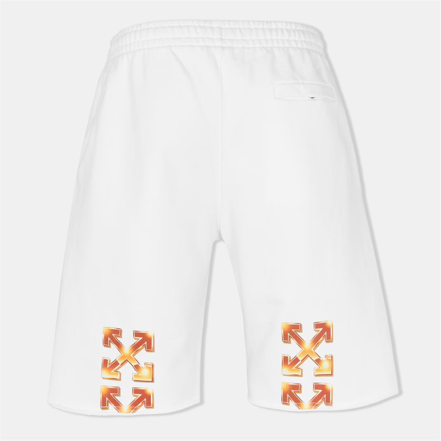Off-White o1g2r1mq0326 Arow Sweatshorts in White Size US 38 / EU 54 - 2 Thumbnail