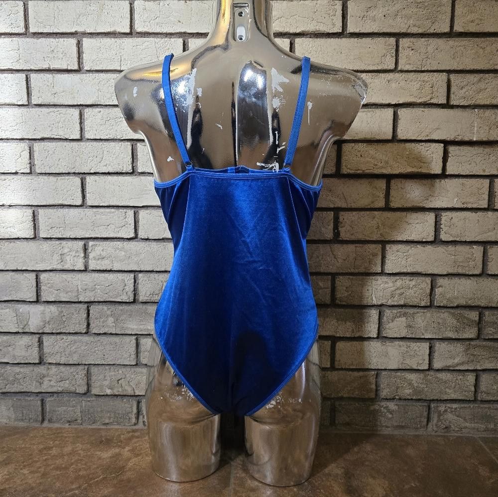 Designer Blue Vibrant Satin Seductive Lingerie Nightie Size ONE SIZE - 2 Thumbnail