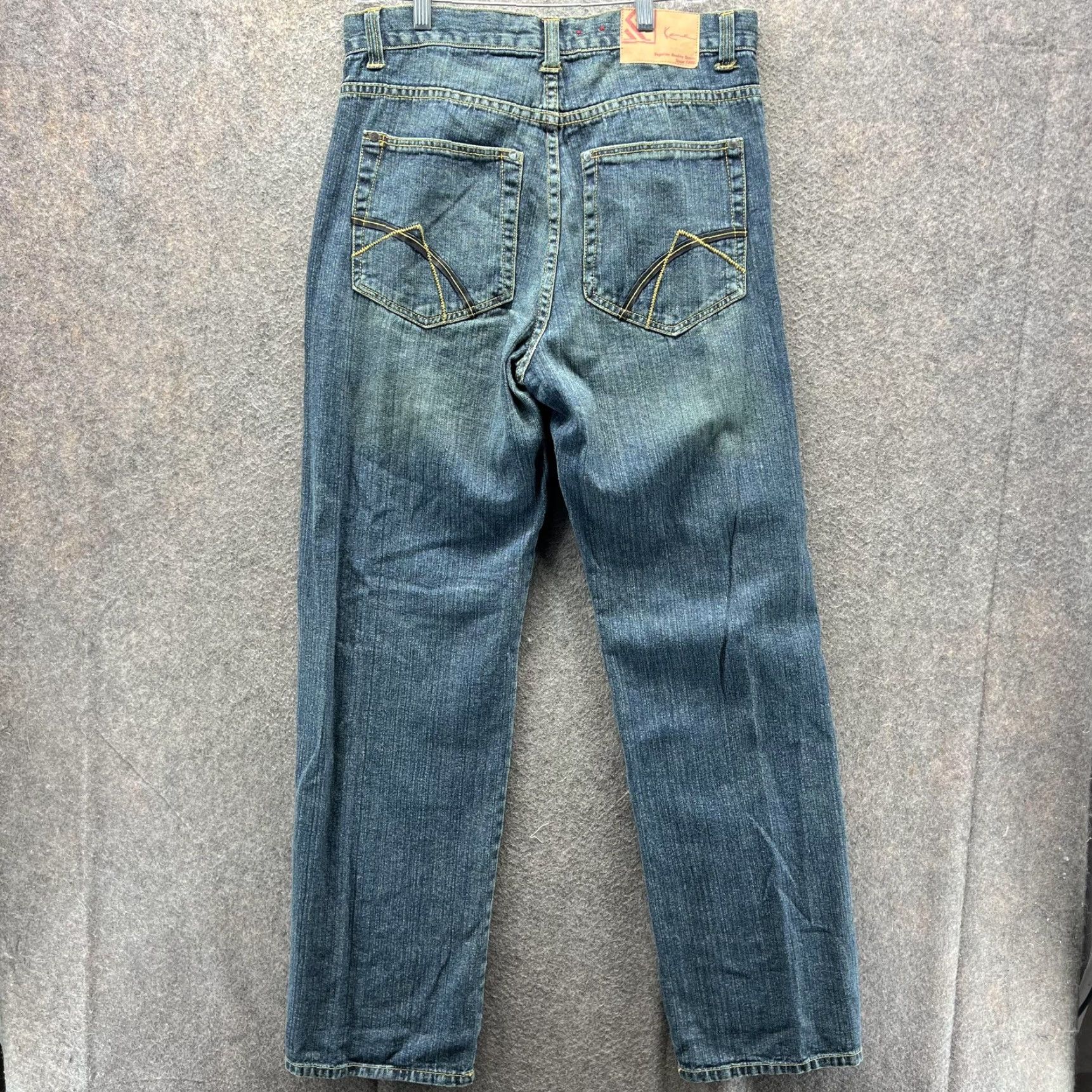Denime VINTAGE Karl Kani Jeans Mens 32x33 Blue Straight Medium Wash Denim Y2K Hip Hop Jeans Mens Regular Blue 32x33 Womens? No Size US 32 / EU 48 - 2 Thumbnail