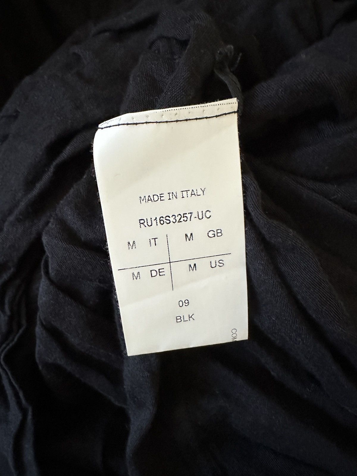 Rick Owens SS16 UC Double Layer T Size US M / EU 48-50 / 2 - 3 Thumbnail