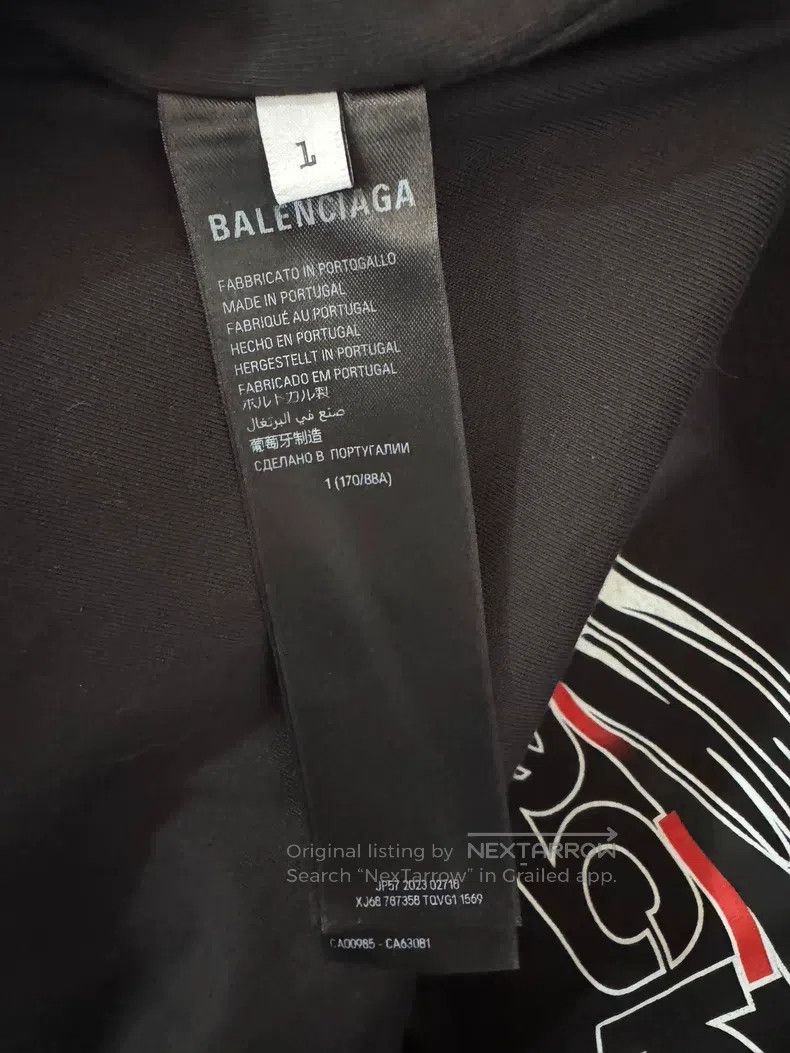 Balenciaga Balenciaga Printed distressed short sleeve Size US S / EU 44-46 / 1 - 4 Thumbnail