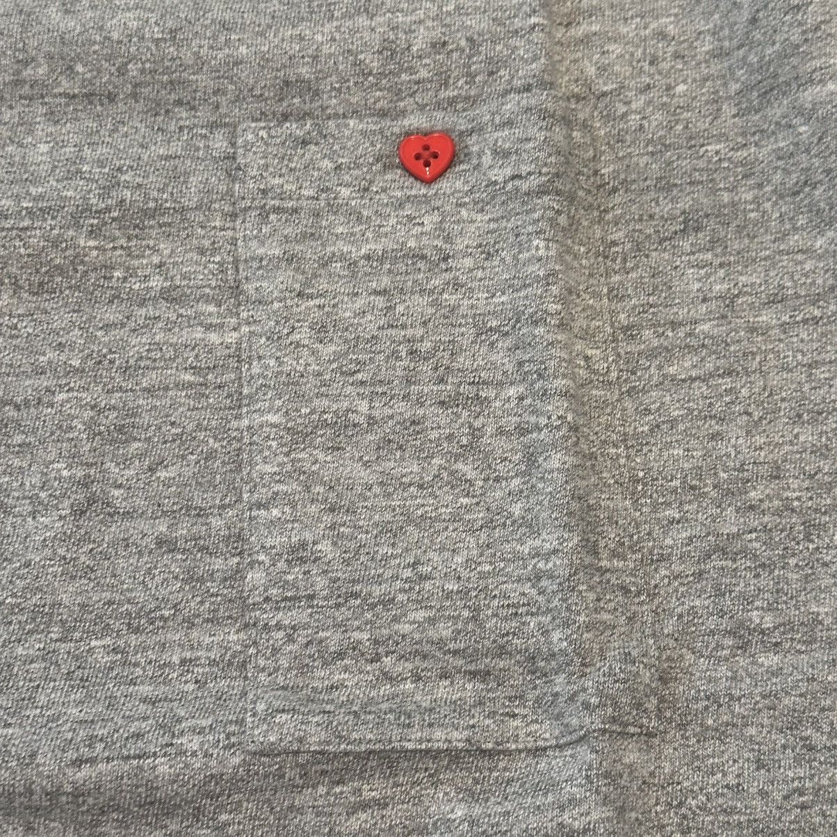 Human Made HUMAN MADE HEART BUTTON POCKET TEE GREY japan made Size US XXL / EU 58 / 5 - 3 Thumbnail