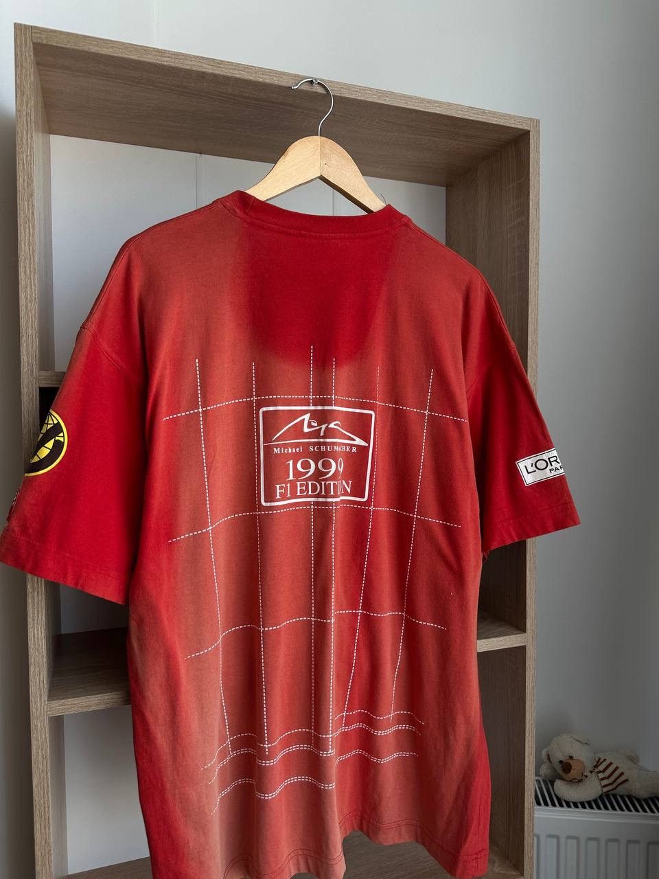 Ferrari × Vintage Vintage Ferrari Racing Formula Uno Red T-Shirt Size US XL / EU 56 / 4 - 13 Thumbnail