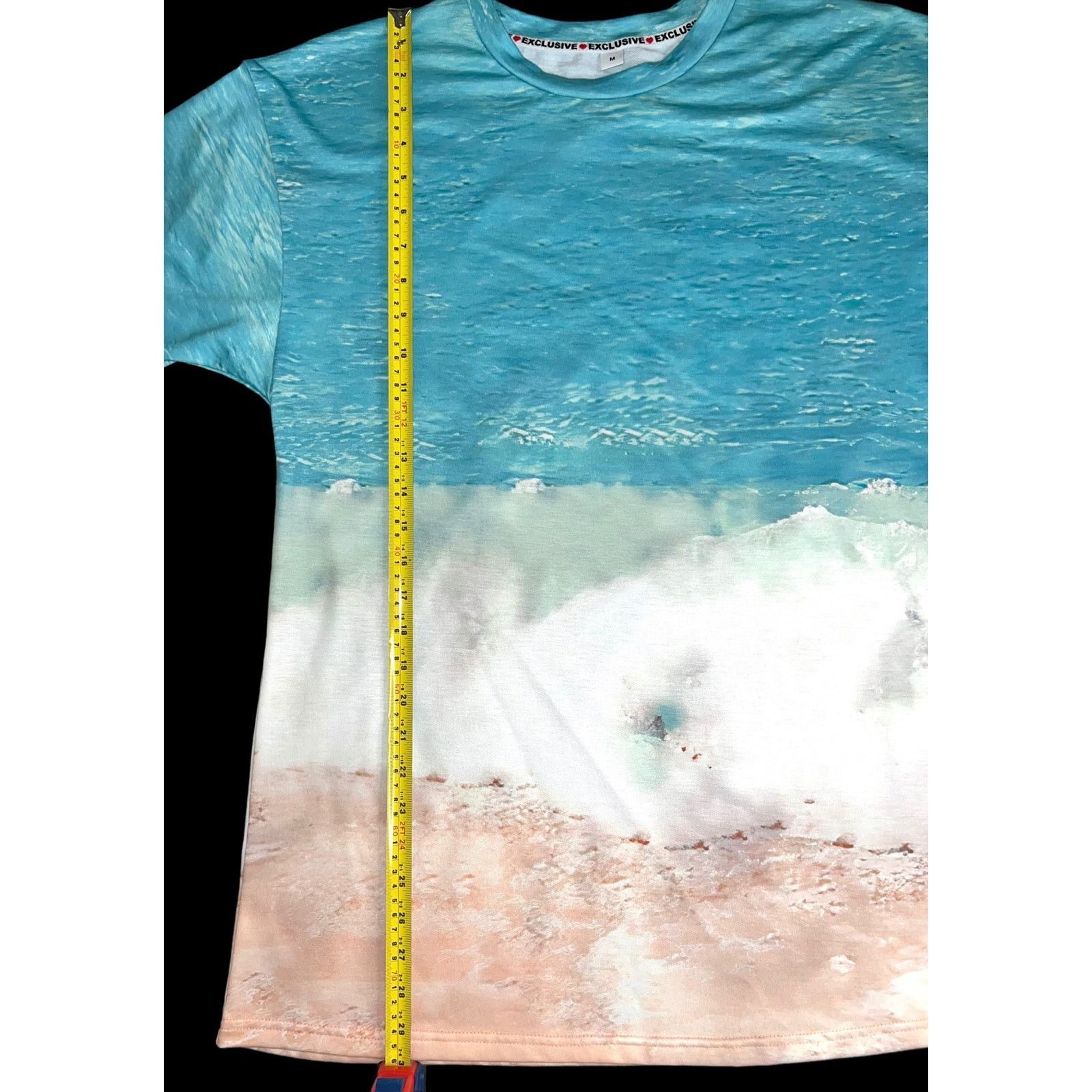 Other Women's Casual Beach Wave Surf Print Short Sleeve Shirt Size XXL / US 16-18 / IT 52-54 - 8 Thumbnail