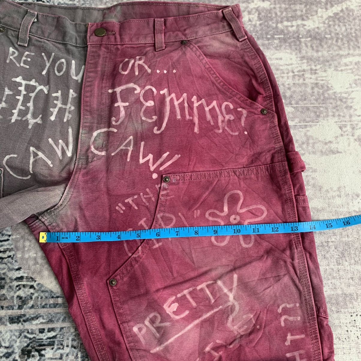Carhartt Vintage Carhartt Double Knee Custom Flare Harley Quinn Vibe Size US 34 / EU 50 - 14 Thumbnail