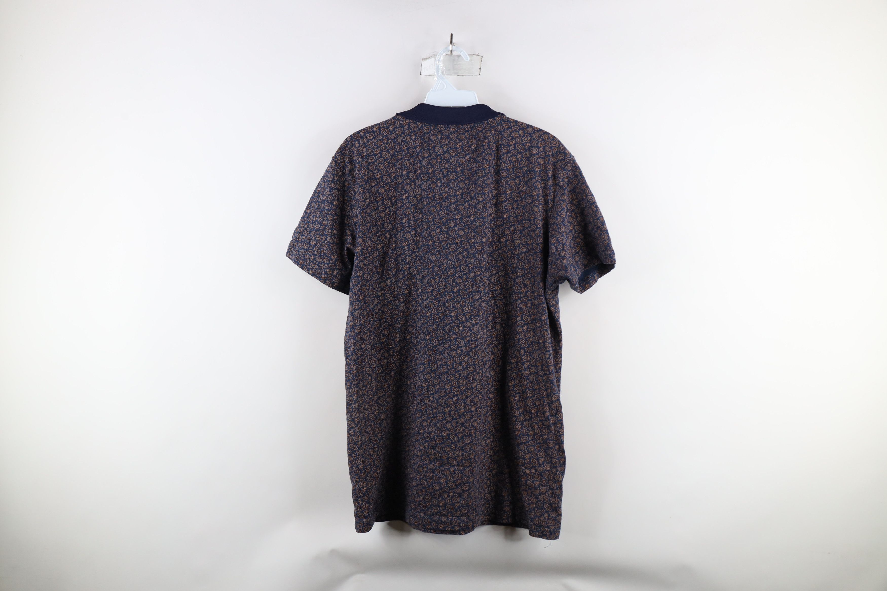 Vintage Vintage Streetwear All Over Print Knit Collared Polo Shirt Size US M / EU 48-50 / 2 - 8 Thumbnail