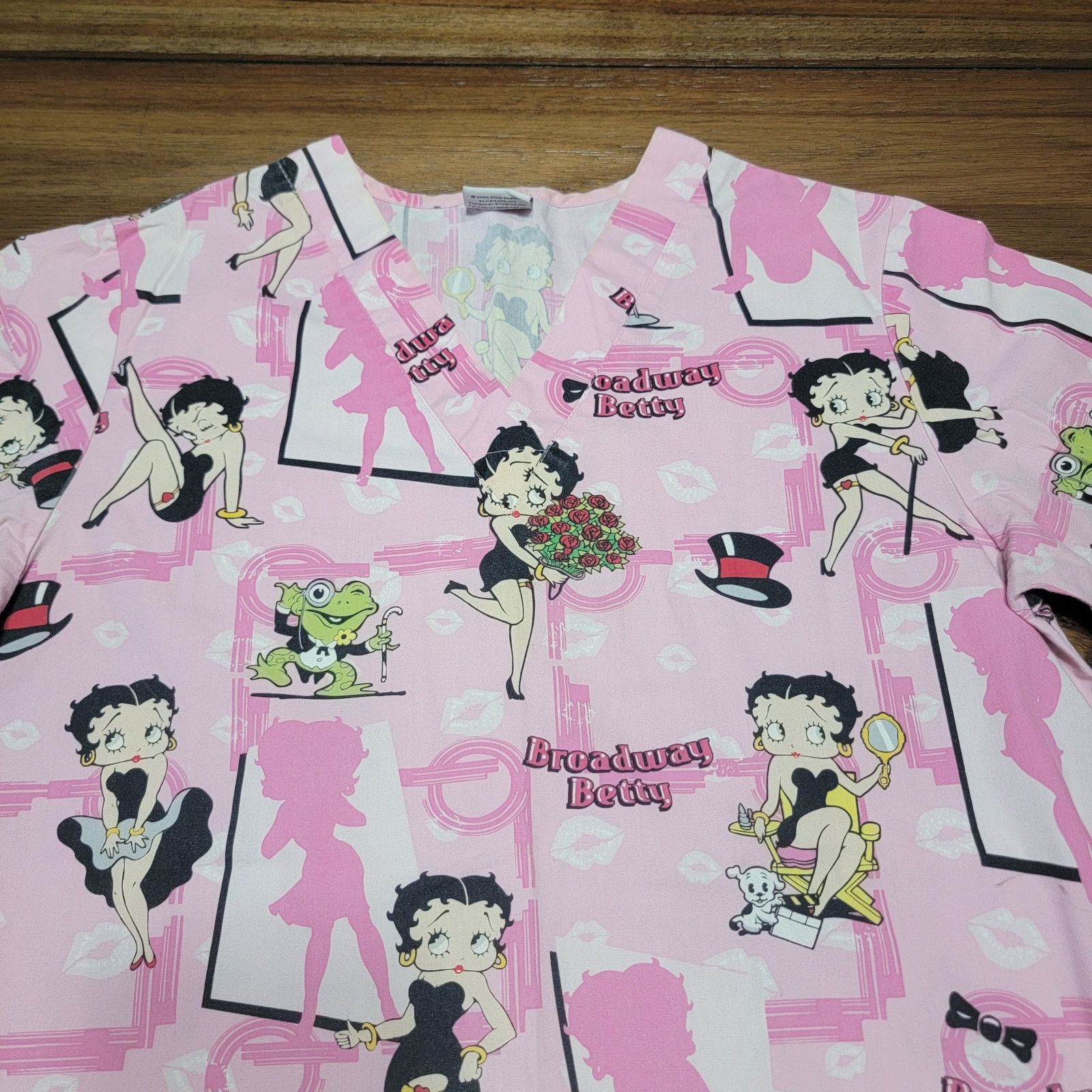 Other Betty Boop Scrub Top "Broadway Betty" - Size Small Size S / US 4 / IT 40 - 2 Thumbnail