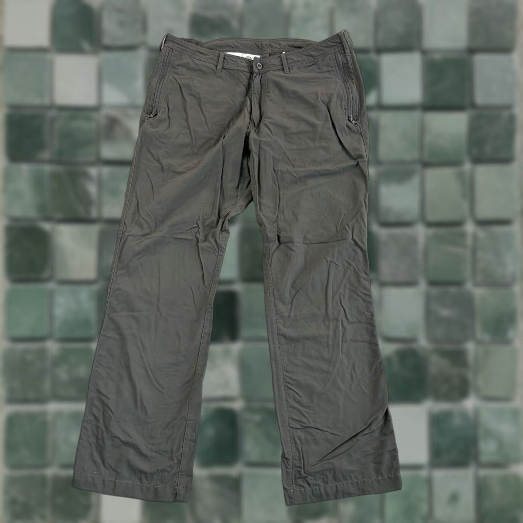 Vintage Clothing Arts Pick-Pocket Proof Travel Security Pants Grey Men 34x30 Chino Straight Regular Front Zip Pockets Size US 34 / EU 50 - 1 Thumbnail