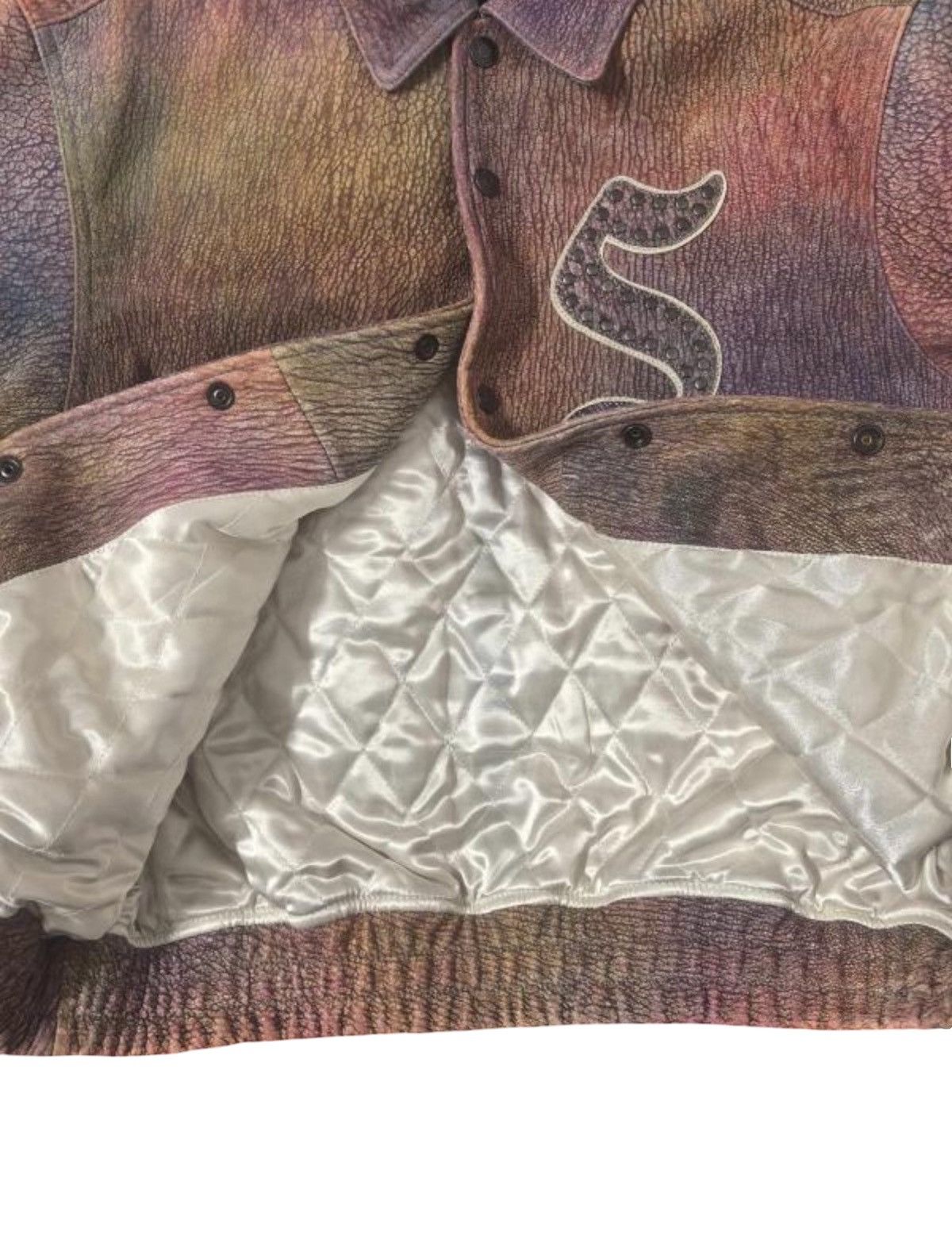 Supreme Supreme 2021 Pebbled Leather Varsity Jacket Size US M / EU 48-50 / 2 - 8 Thumbnail
