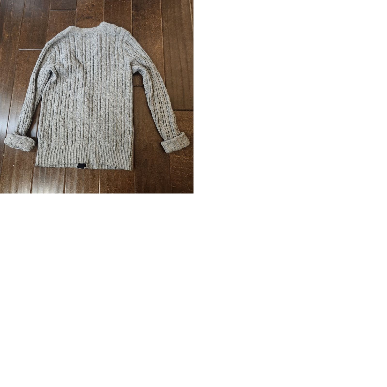Abercrombie & Fitch Abercrombie & Fitch Womens Small Gray Cable Knit Cardigan Shirt Adult Small Gray Cardigan Size S / US 4 / IT 40 - 10 Thumbnail