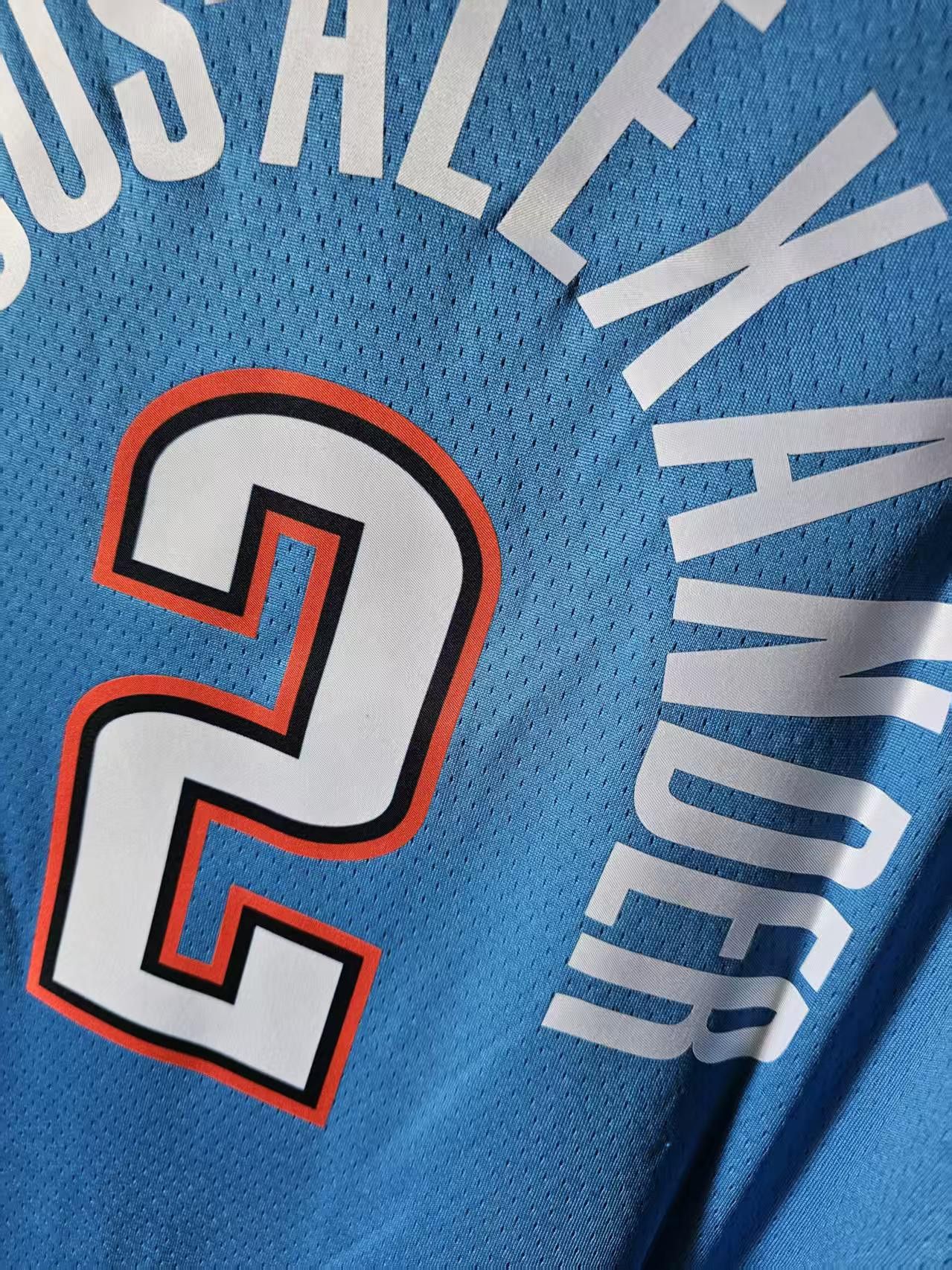 NBA Oklahoma City Thunder Shai Gilgeous-Alexander Jersey Blue L Size US L / EU 52-54 / 3 - 4 Thumbnail