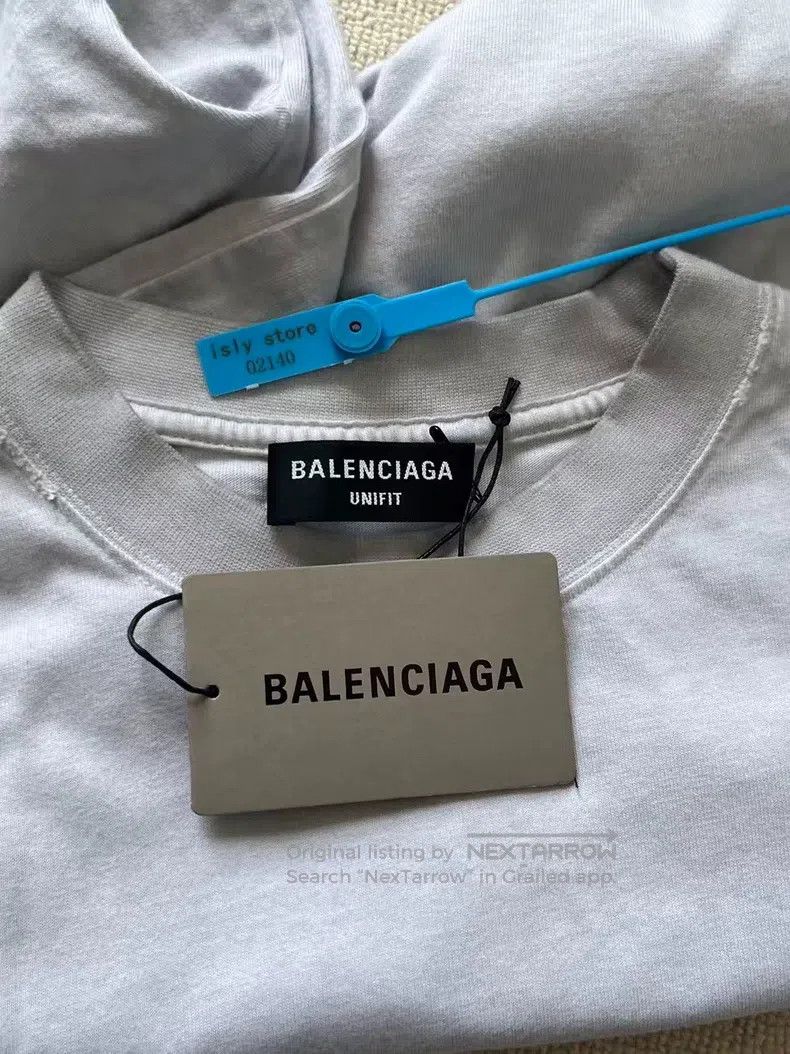 Balenciaga Balenciaga Lightning Letter Pattern Printed Round Neck Sho Size US L / EU 52-54 / 3 - 5 Thumbnail