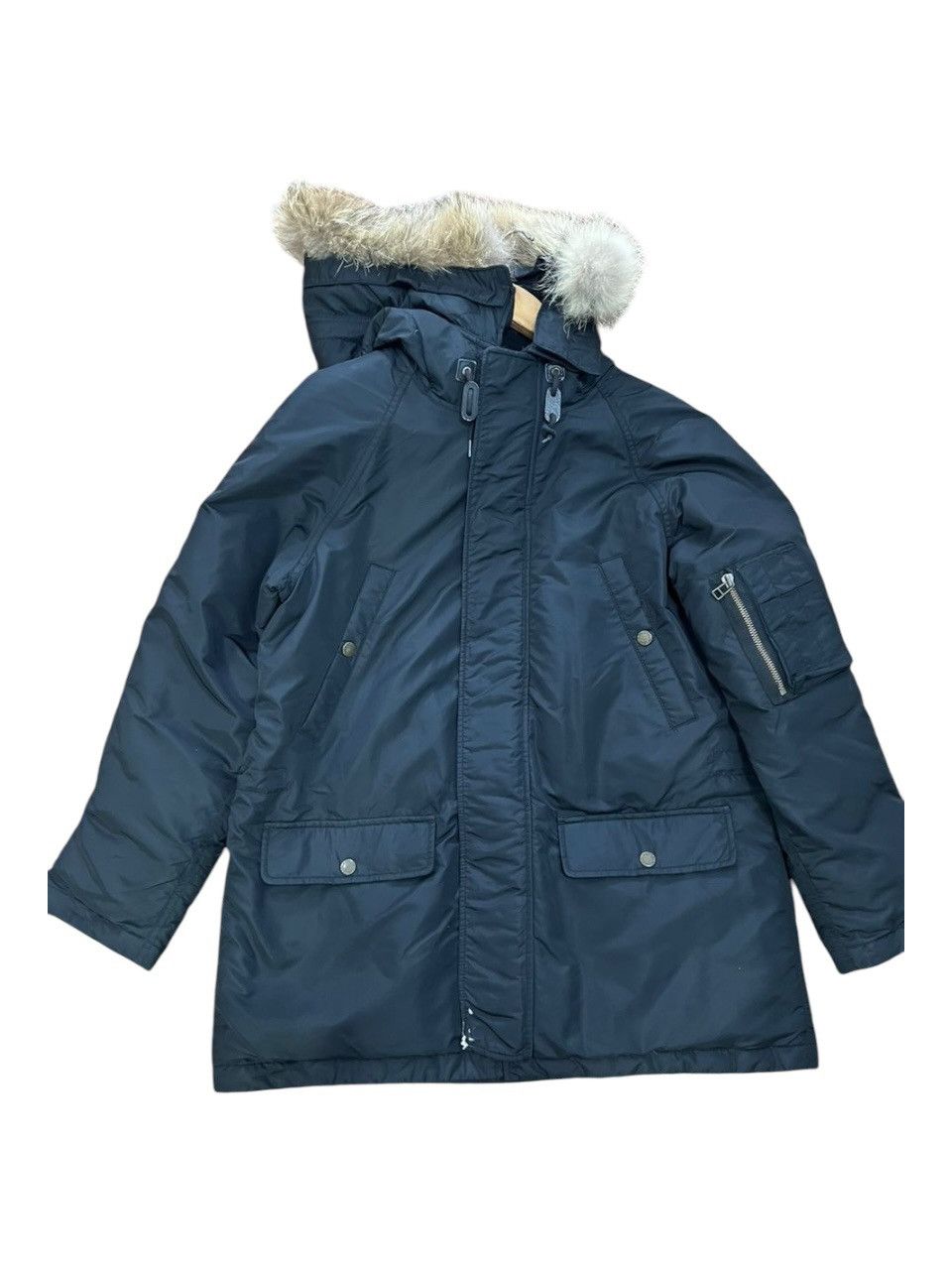 Polo Ralph Lauren Faux Fur Trimmed Parka Jacket Size US M / EU 48-50 / 2 - 2 Thumbnail