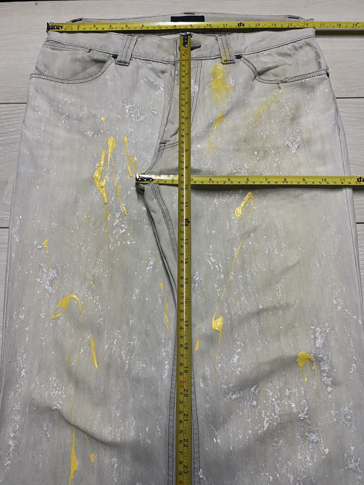 JOSEPH HOMME joseph Homme Paint Splatter Effect Paint Flare Jeans Size US 33 - 15 Thumbnail