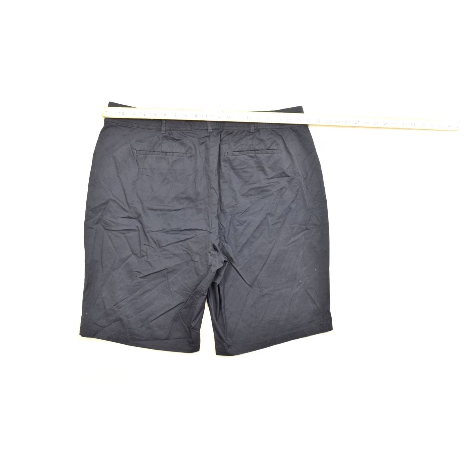Vintage CJ Banks Women's 18W Navy Blue Signature Comfort Stretch Cotton Chino Shorts Size 40" / US 18 - 7 Thumbnail