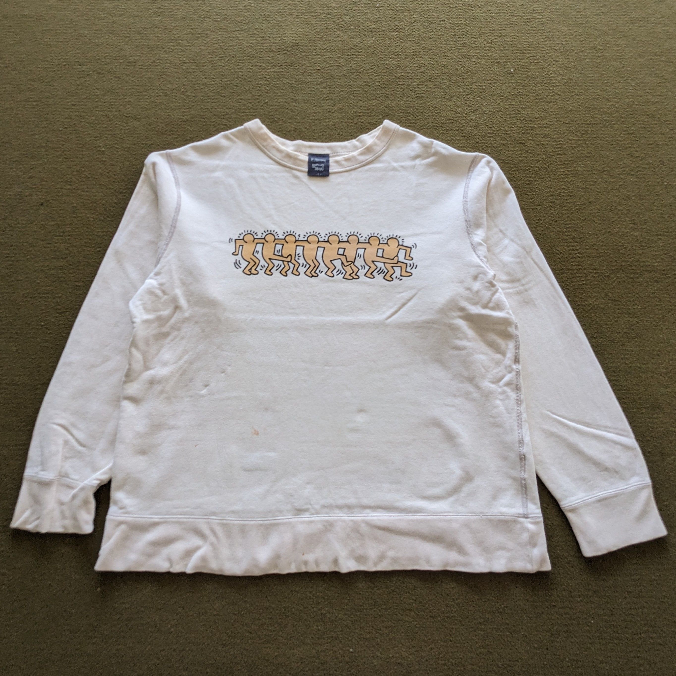 Vintage Vintage Keith Haring x Uniqlo Streetwear Style Sweatshirt Size US L / EU 52-54 / 3 - 1 Thumbnail