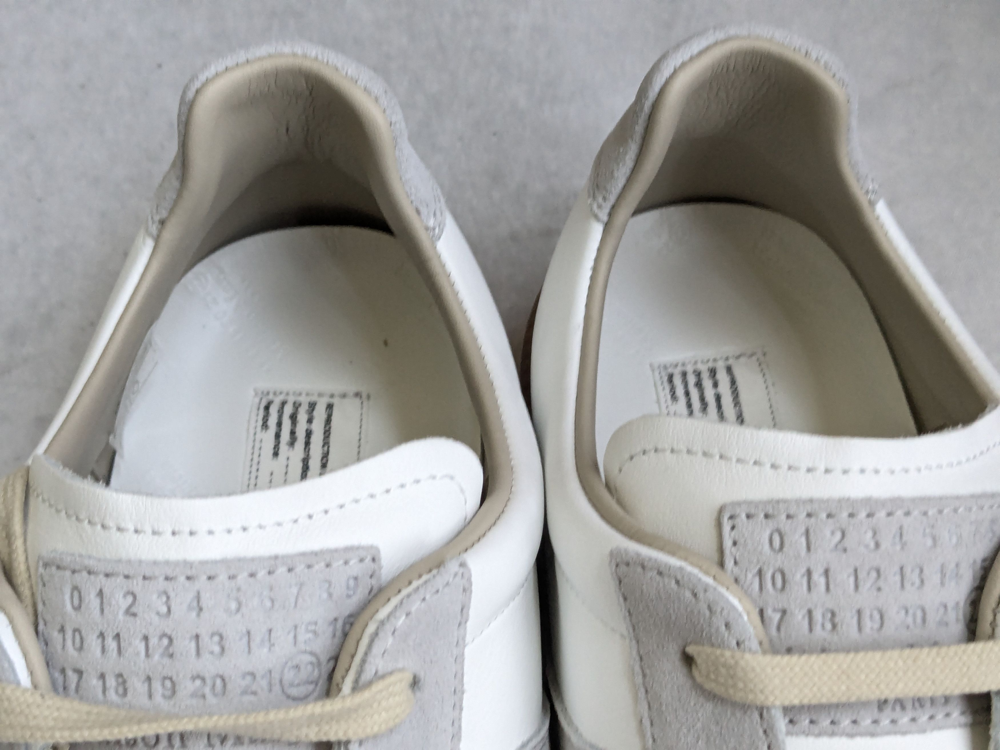 Maison Margiela Maison Margiela Replica GAT White Gray 12 45 Low Tops Size US 12 / EU 45 - 7 Thumbnail