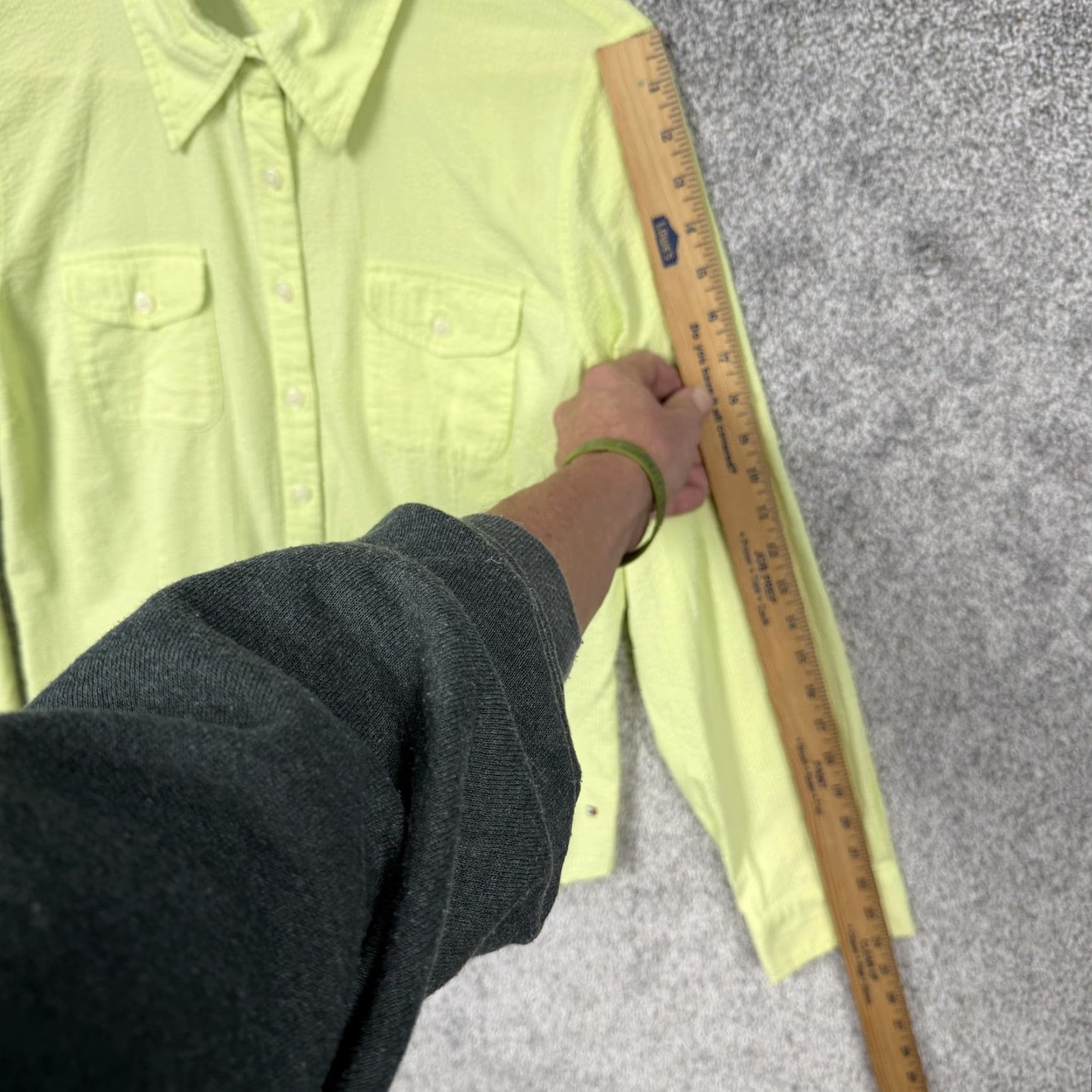 Tommy Hilfiger VINTAGE Tommy Hilfiger Button-Up Shirt Womens 14 Green 90s Preppy Coastal Chic - Mens? Size XL / US 12-14 / IT 48-50 - 3 Thumbnail