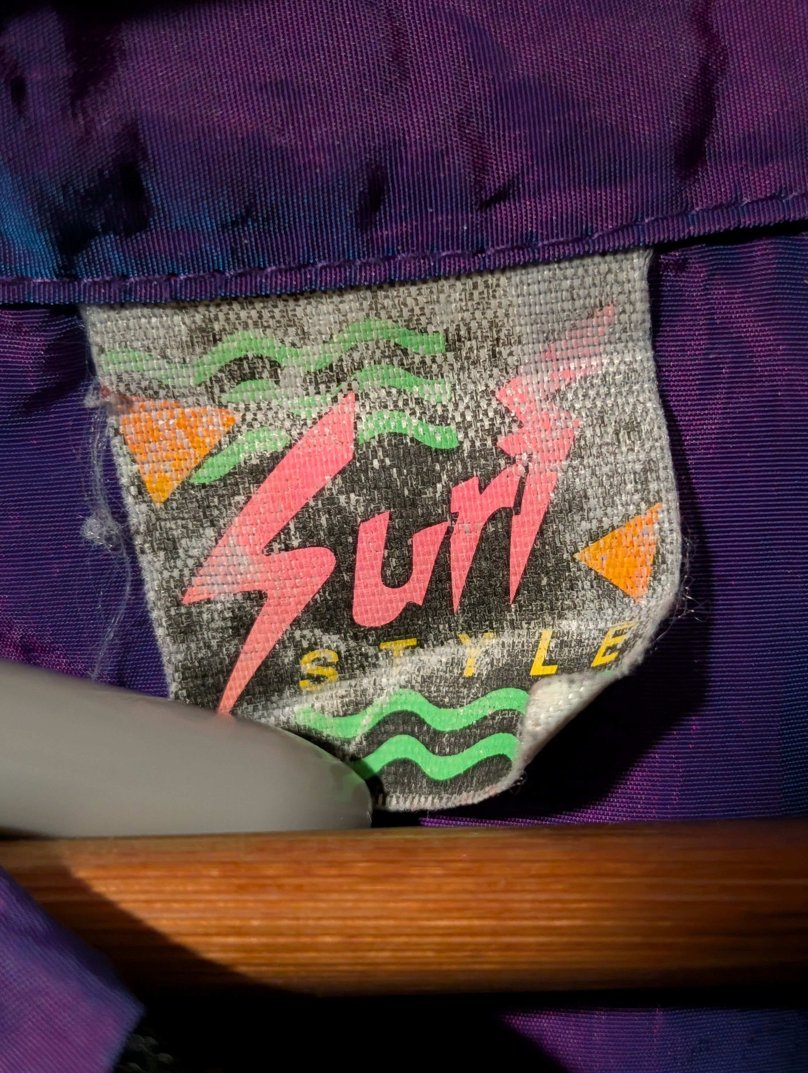 Sun Surf Vintage 90s Surf Style Purple One Size Windbreaker Jacket Size US XXL / EU 58 / 5 - 6 Thumbnail