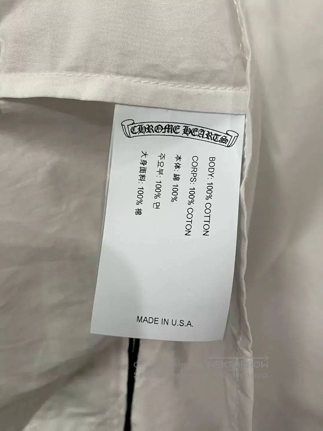 Chrome Hearts chrome hearts embroidered long sleeve shirt. Size US XS / EU 42 / 0 - 5 Thumbnail