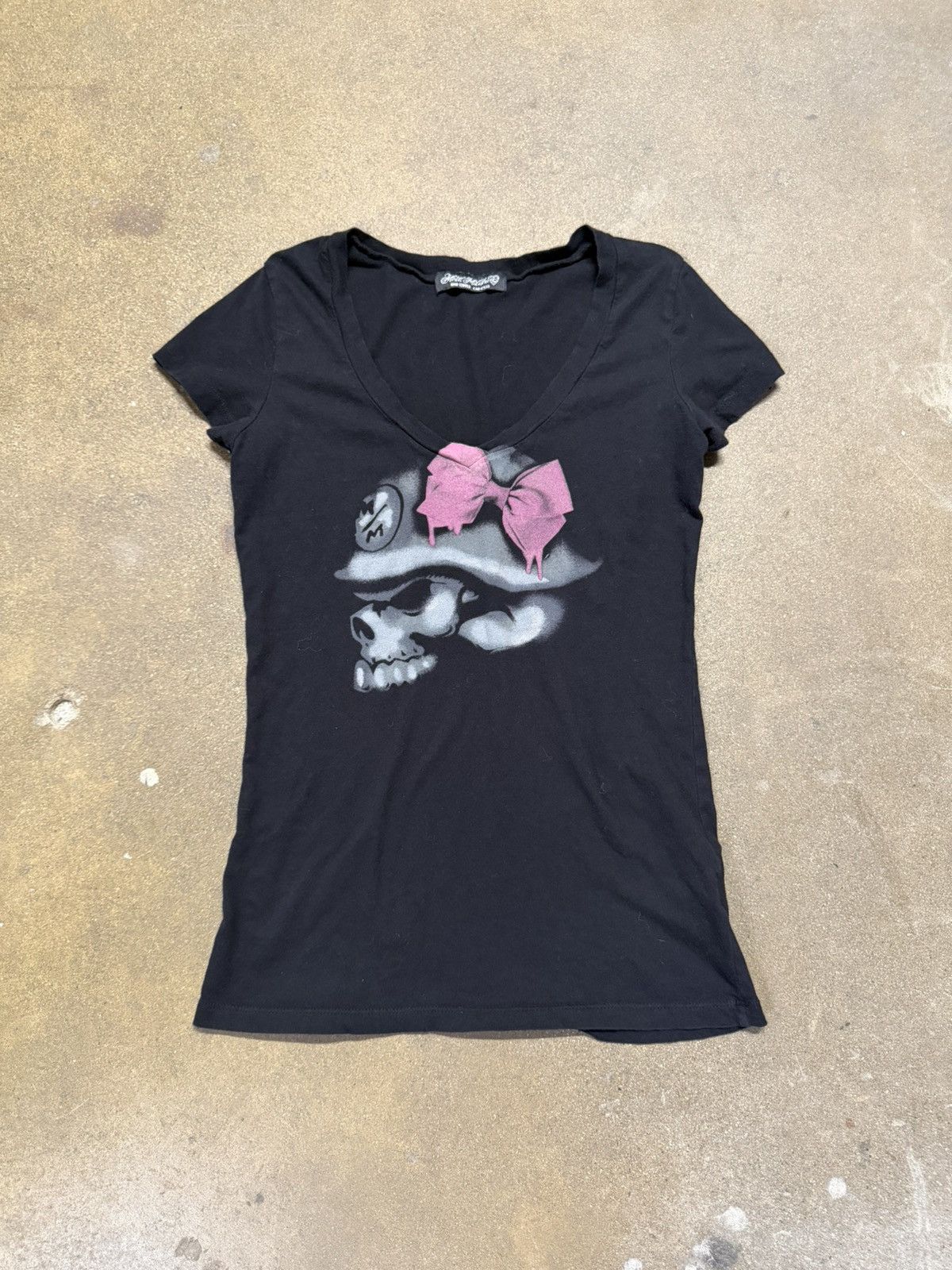 Metal Mulisha Y2K Grail Metal Mulisha skull bow t shirt size L Size L / US 10 / IT 46 - 1 Thumbnail