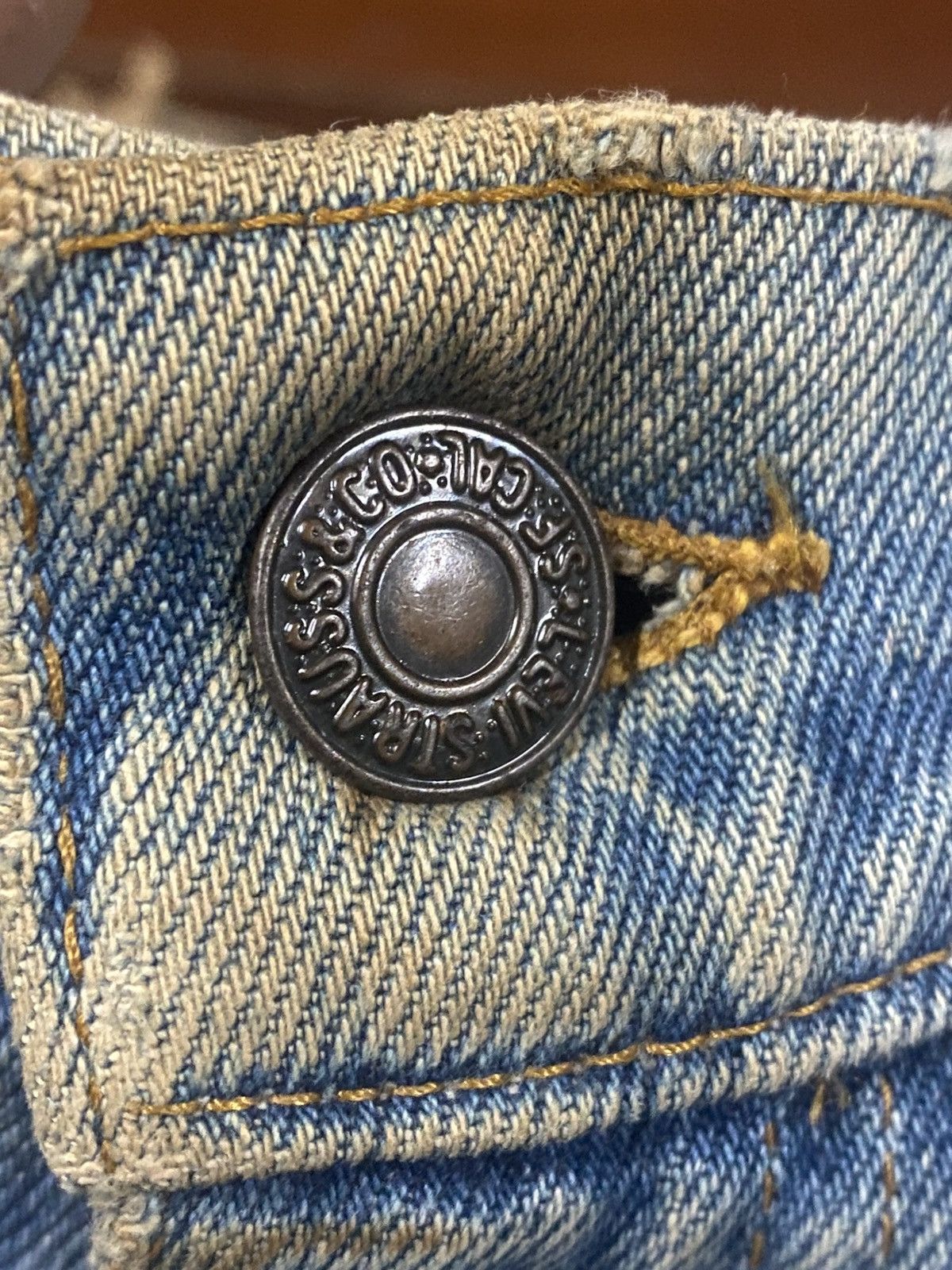 Levi's Vintage 80s 90s Levi’s Oren tag rusty distressed mud wash Size US 32 / EU 48 - 16 Thumbnail