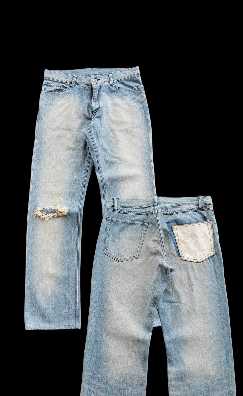 Japanese Brand Cowhide Leather Comme Ca Du Mode Japan Denim Jeans Size US 32 / EU 48 - 1 Thumbnail
