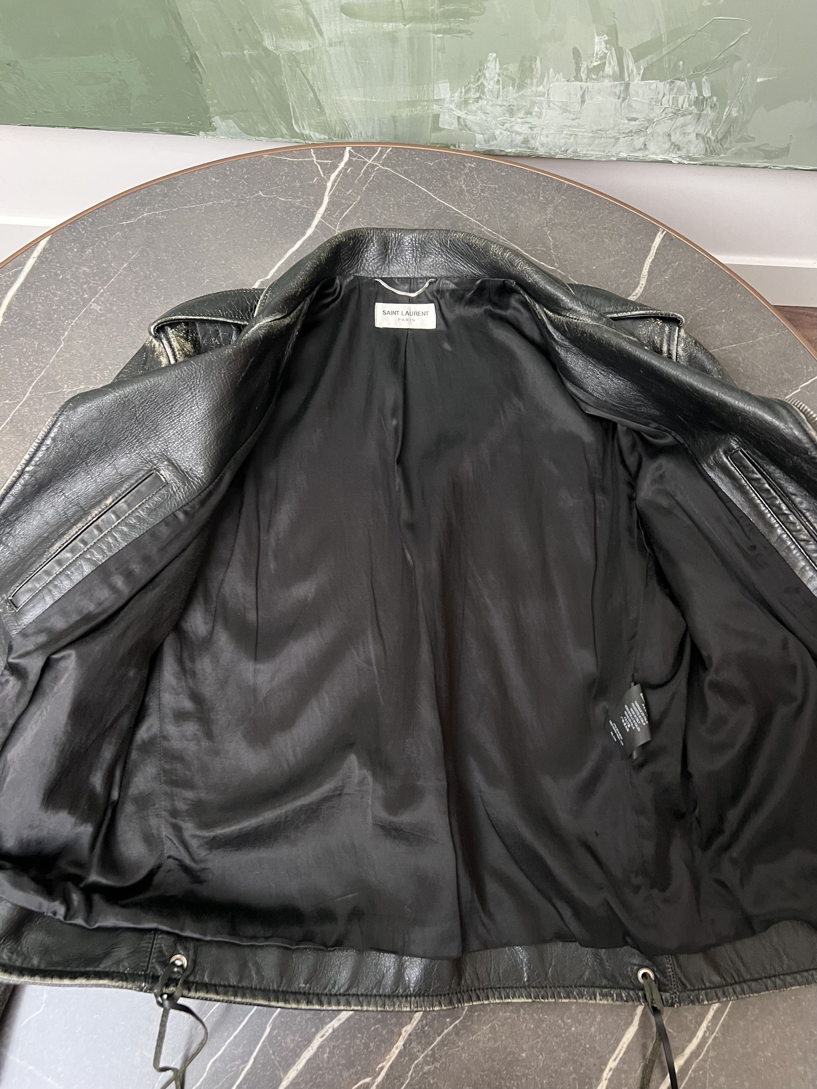Hedi Slimane × Saint Laurent Paris Rare Saint Laurent L17 Leather Jacket (SS2016) Size US L / EU 52-54 / 3 - 4 Thumbnail