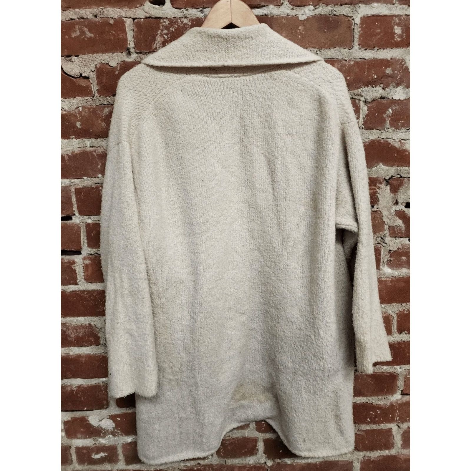 Vince Vince Cardigan Sweater Wool Beige S Womens Knit Wrap Tie Bow Belted Casual Sleeves Size S / US 4 / IT 40 - 2 Thumbnail