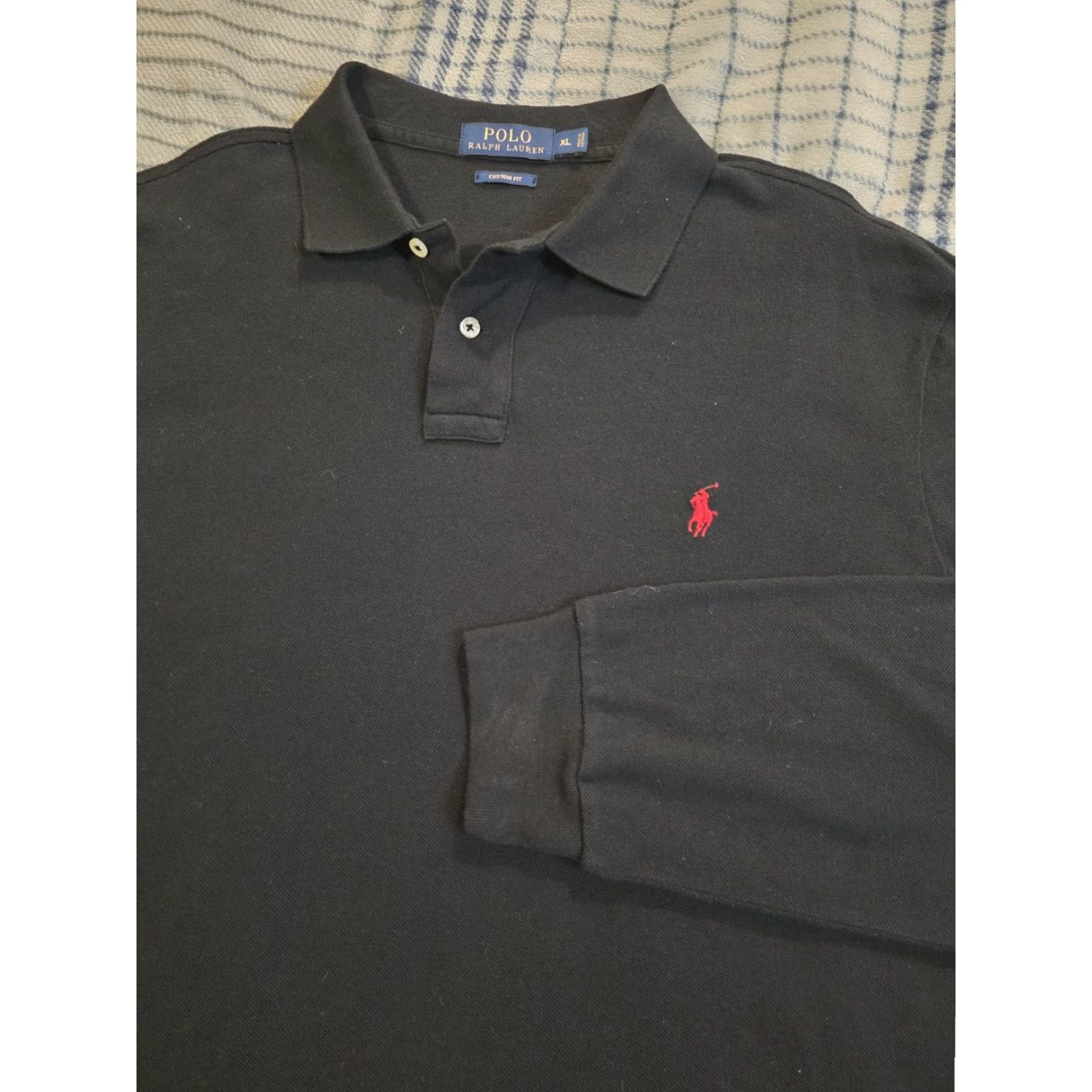 Polo Ralph Lauren Polo Ralph Lauren Polo Shirt Long Sleeve Black XL Regular Fit Men’s Size XL Size US XL / EU 56 / 4 - 2 Thumbnail