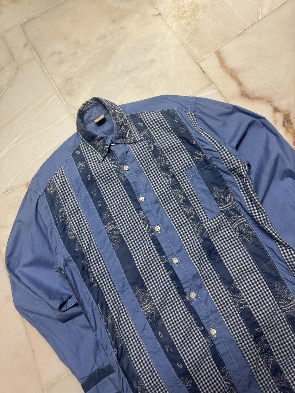 45rpm 45RPM STUDIO JAPAN PEISLEY PATHWORK SHIRT RARE STYLE Size US S / EU 44-46 / 1 - 3 Thumbnail