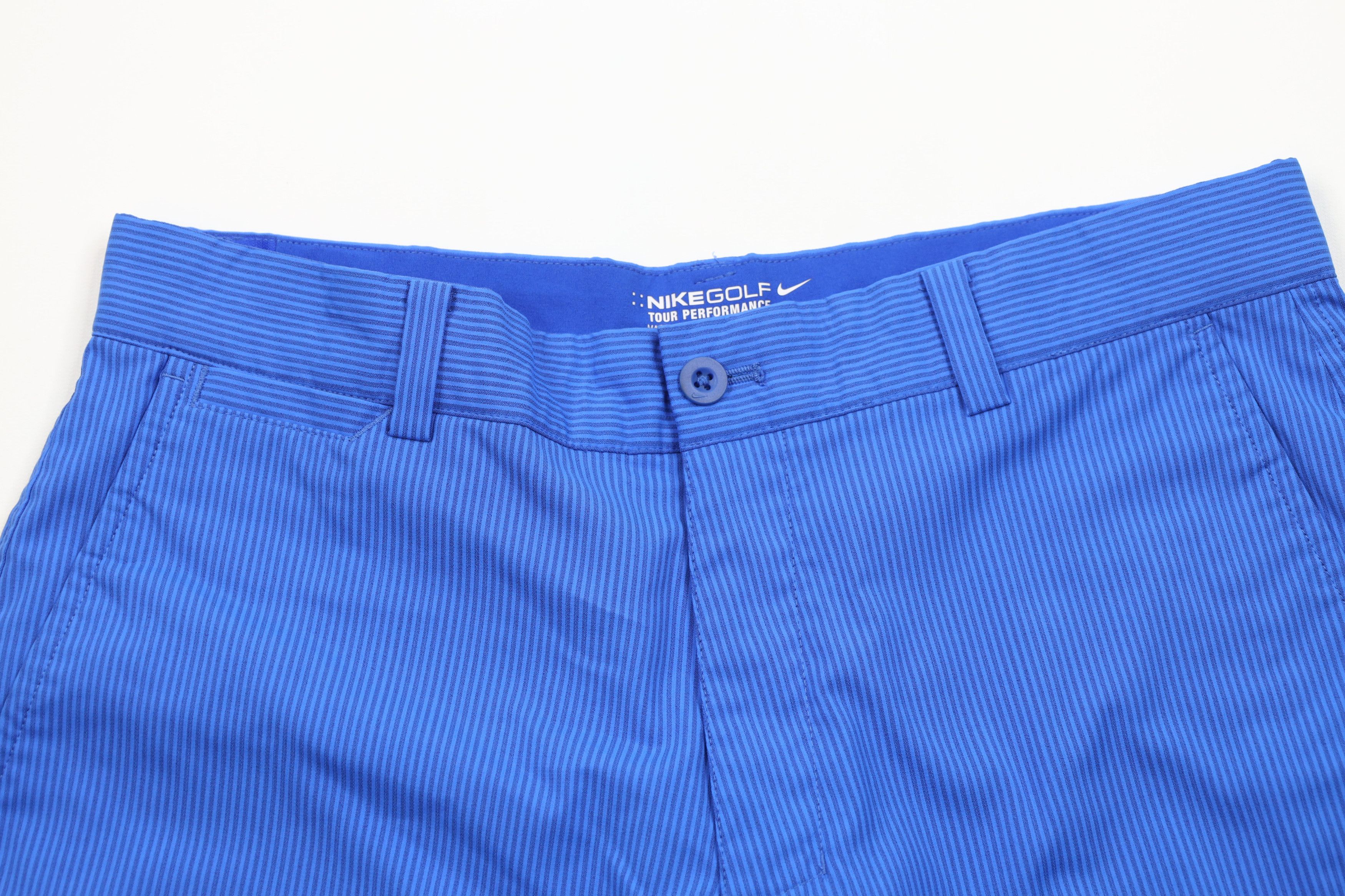 Nike × Vintage Nike Golf Flat Front Tech Golfing Chino Shorts Blue Size US 30 / EU 46 - 2 Thumbnail