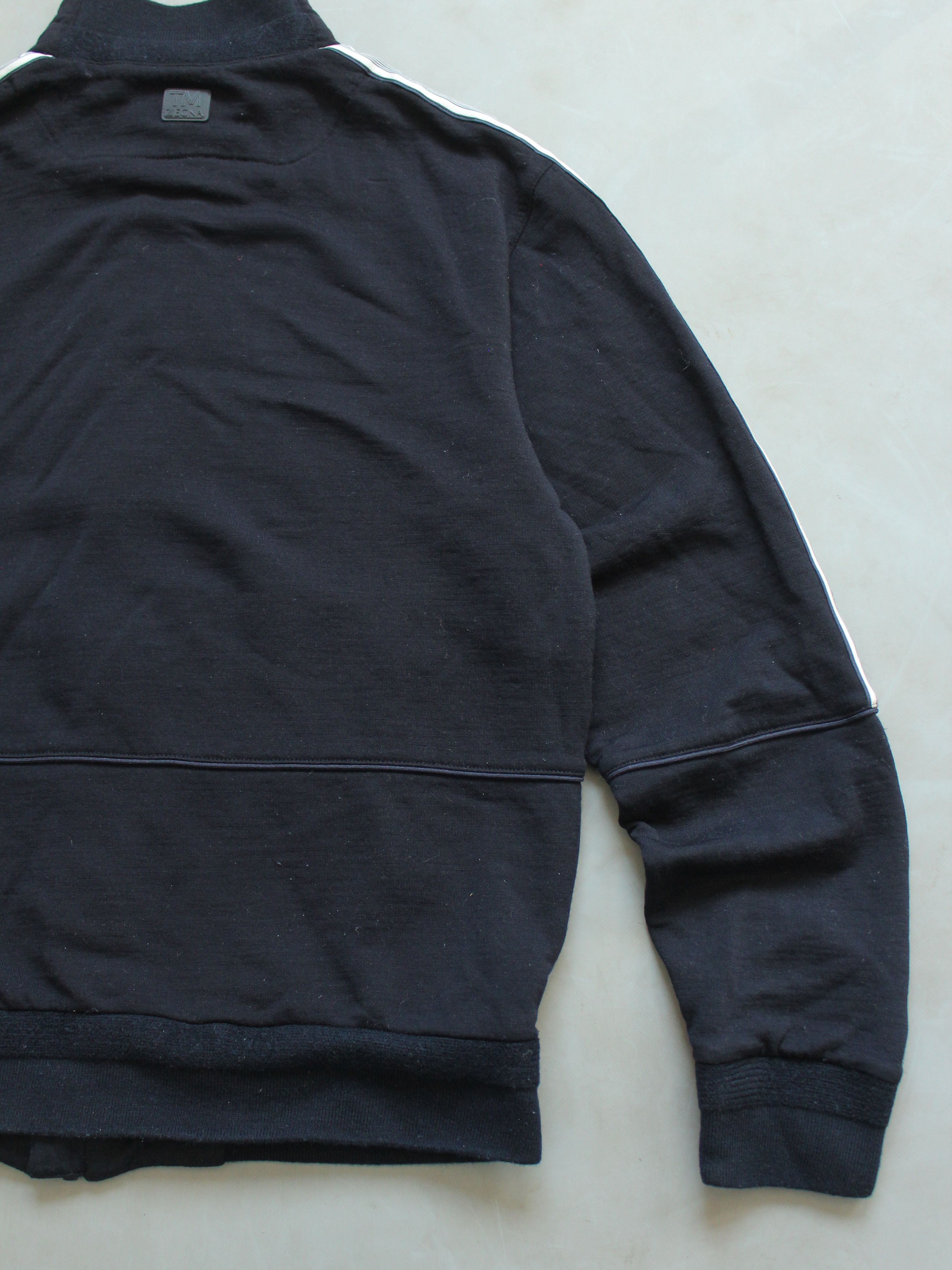 Ermenegildo Zegna × Z Zegna Tech Merino Zegna Zip Wool Jacket S-M Navy Blue Size US M / EU 48-50 / 2 - 12 Thumbnail